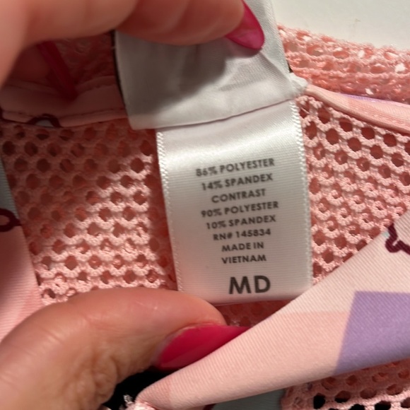 Pusheen mesh long sleeve shirt active crop jacket PINK activewear pastels cat - Picture 6 of 8